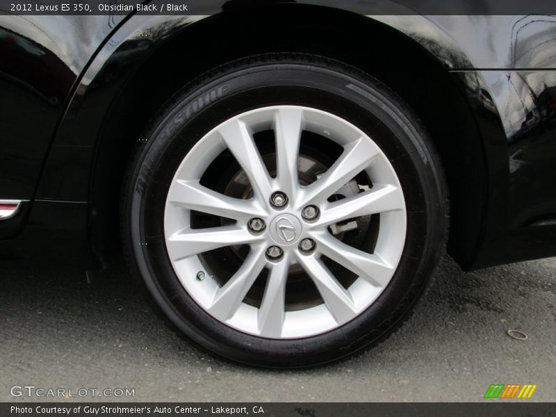 Obsidian Black / Black 2012 Lexus ES 350