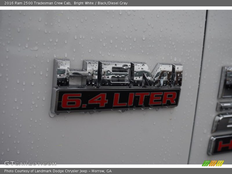 Bright White / Black/Diesel Gray 2016 Ram 2500 Tradesman Crew Cab