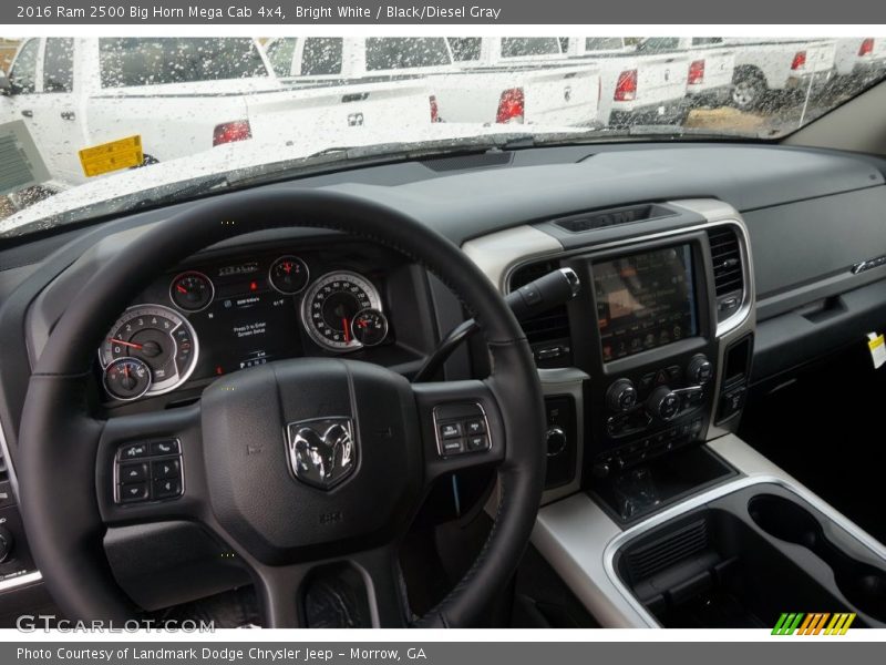 Bright White / Black/Diesel Gray 2016 Ram 2500 Big Horn Mega Cab 4x4