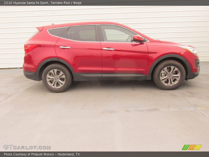Serrano Red / Beige 2016 Hyundai Santa Fe Sport
