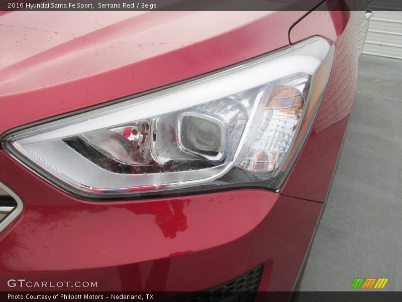 Serrano Red / Beige 2016 Hyundai Santa Fe Sport