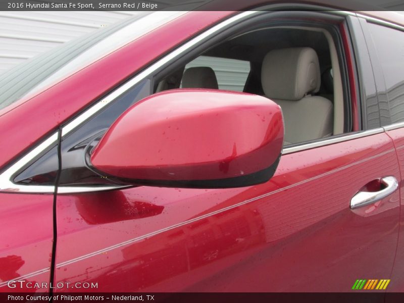 Serrano Red / Beige 2016 Hyundai Santa Fe Sport