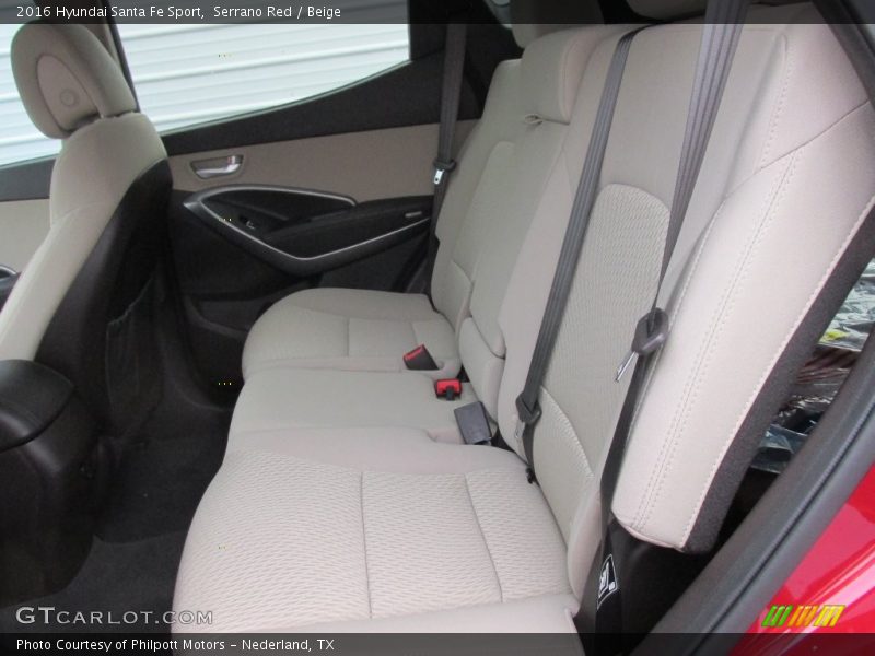 Serrano Red / Beige 2016 Hyundai Santa Fe Sport