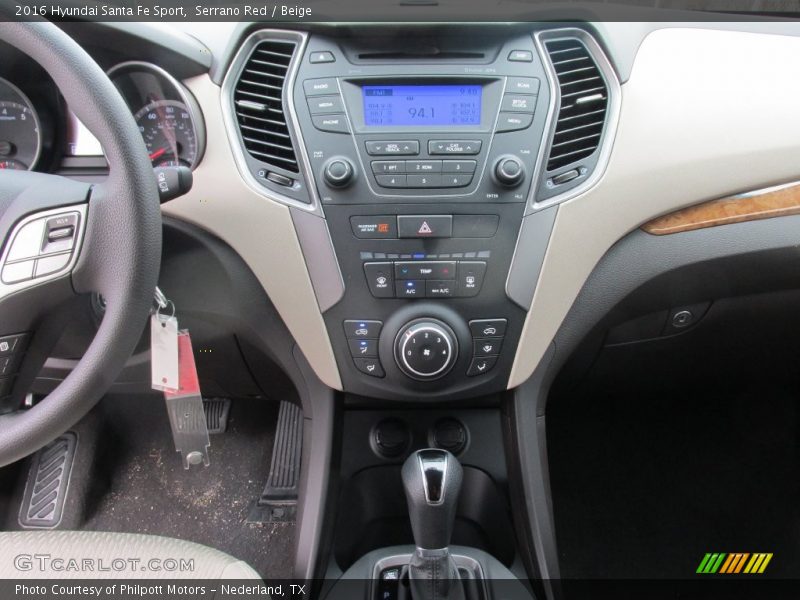 Serrano Red / Beige 2016 Hyundai Santa Fe Sport
