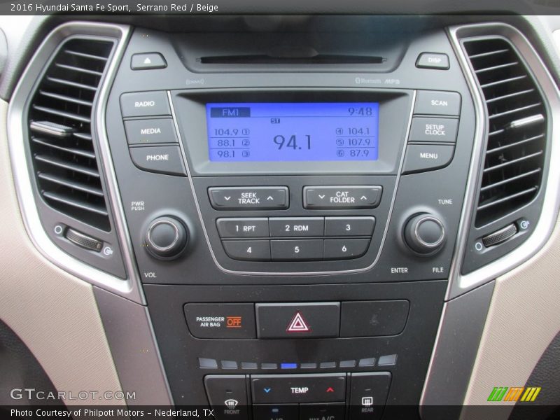 Serrano Red / Beige 2016 Hyundai Santa Fe Sport