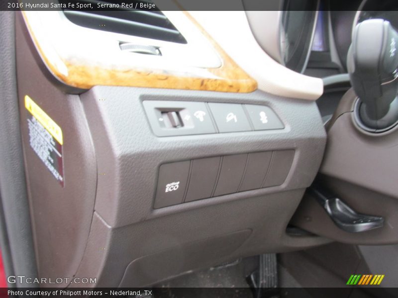 Serrano Red / Beige 2016 Hyundai Santa Fe Sport