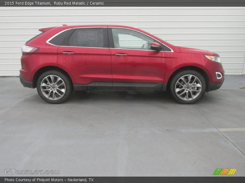 Ruby Red Metallic / Ceramic 2015 Ford Edge Titanium