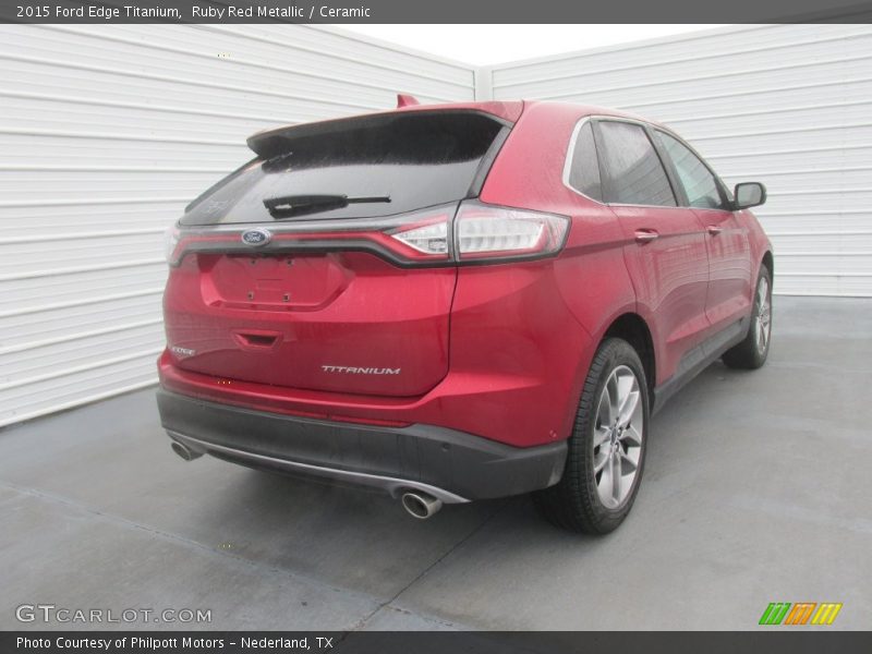 Ruby Red Metallic / Ceramic 2015 Ford Edge Titanium