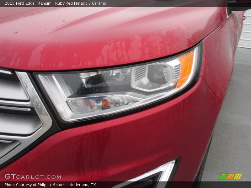 Ruby Red Metallic / Ceramic 2015 Ford Edge Titanium