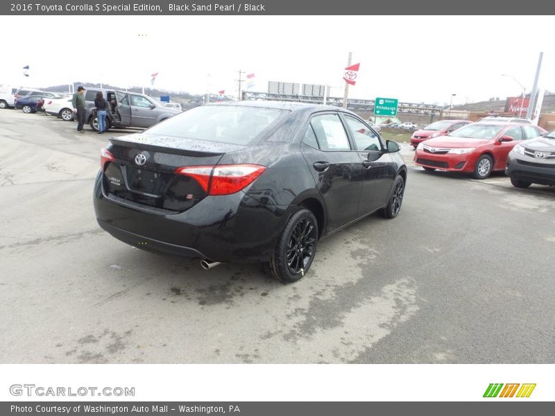 Black Sand Pearl / Black 2016 Toyota Corolla S Special Edition