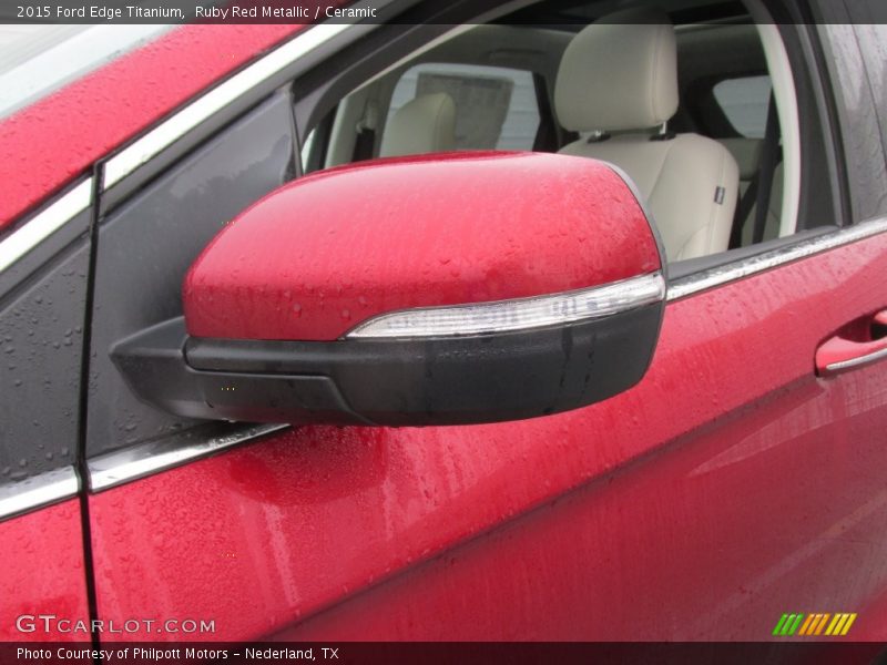 Ruby Red Metallic / Ceramic 2015 Ford Edge Titanium