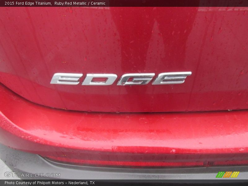 Ruby Red Metallic / Ceramic 2015 Ford Edge Titanium