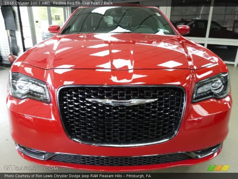 Redline Red Tri-Coat Pearl / Black 2016 Chrysler 300 S AWD