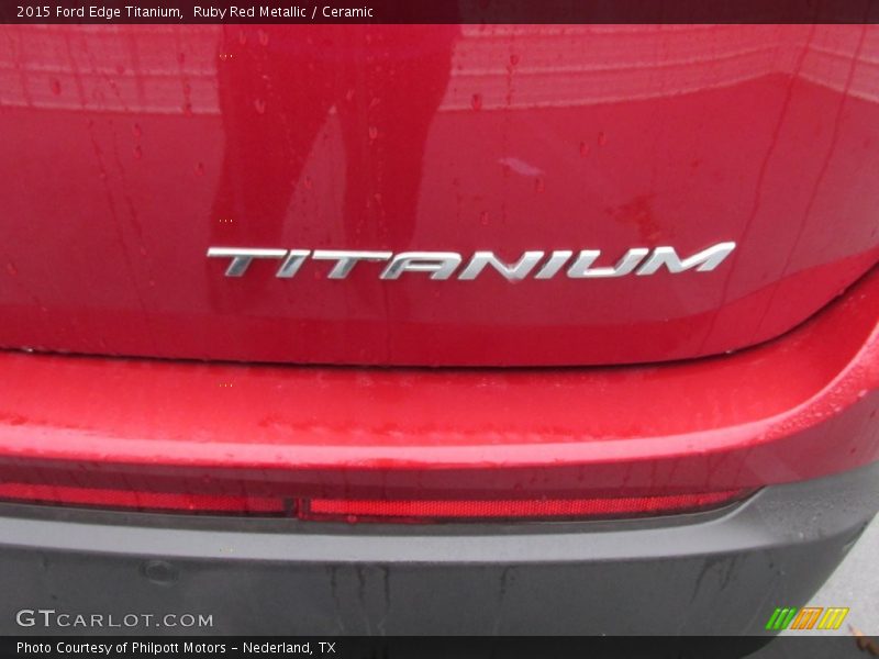Ruby Red Metallic / Ceramic 2015 Ford Edge Titanium