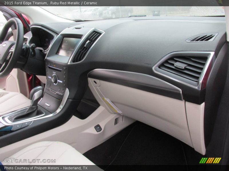Ruby Red Metallic / Ceramic 2015 Ford Edge Titanium