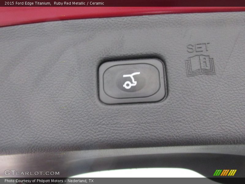 Ruby Red Metallic / Ceramic 2015 Ford Edge Titanium