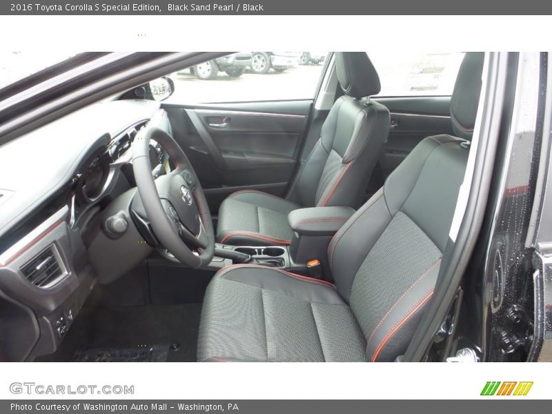 Black Sand Pearl / Black 2016 Toyota Corolla S Special Edition