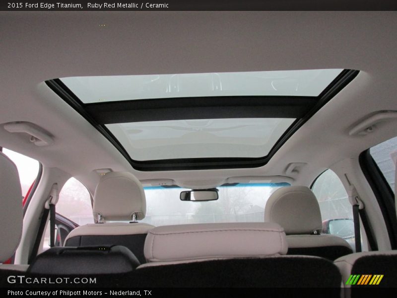 Ruby Red Metallic / Ceramic 2015 Ford Edge Titanium