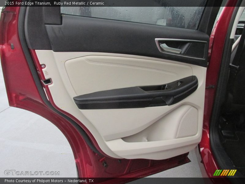 Ruby Red Metallic / Ceramic 2015 Ford Edge Titanium