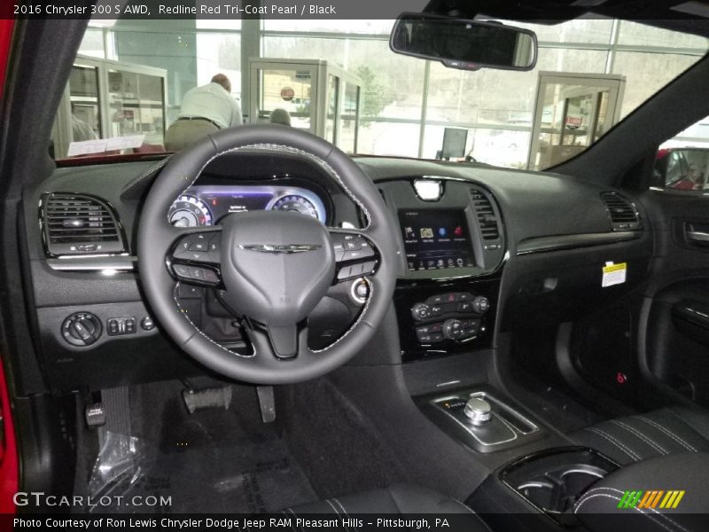 Redline Red Tri-Coat Pearl / Black 2016 Chrysler 300 S AWD