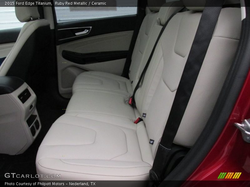 Ruby Red Metallic / Ceramic 2015 Ford Edge Titanium
