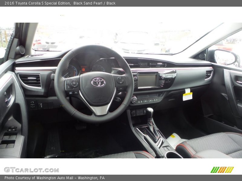 Black Sand Pearl / Black 2016 Toyota Corolla S Special Edition
