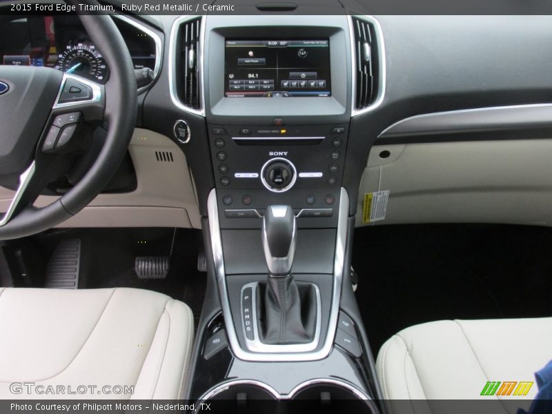 Ruby Red Metallic / Ceramic 2015 Ford Edge Titanium