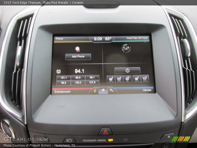 Ruby Red Metallic / Ceramic 2015 Ford Edge Titanium
