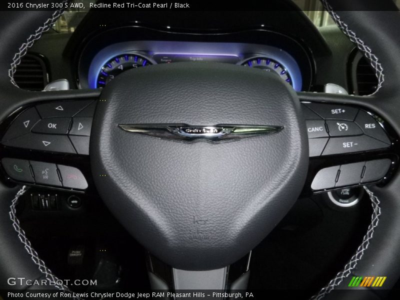 Redline Red Tri-Coat Pearl / Black 2016 Chrysler 300 S AWD