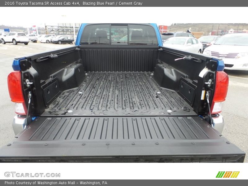 Blazing Blue Pearl / Cement Gray 2016 Toyota Tacoma SR Access Cab 4x4