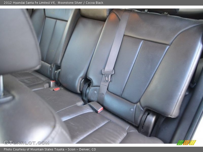 Moonstone Silver / Cocoa Black 2012 Hyundai Santa Fe Limited V6