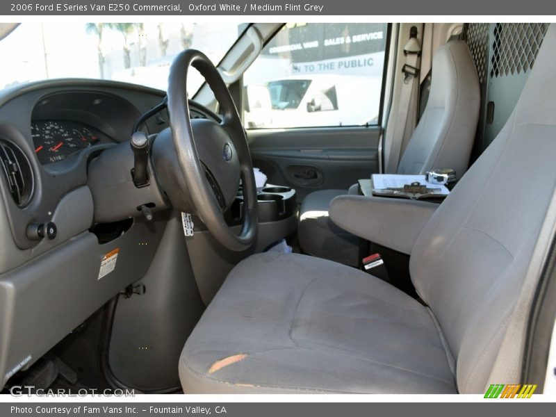 Oxford White / Medium Flint Grey 2006 Ford E Series Van E250 Commercial