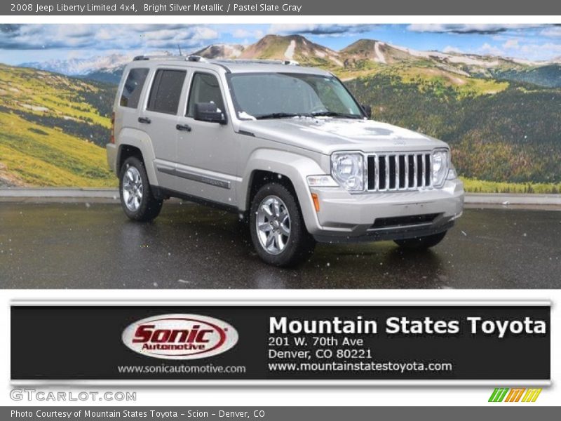 Bright Silver Metallic / Pastel Slate Gray 2008 Jeep Liberty Limited 4x4