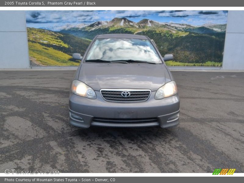 Phantom Gray Pearl / Black 2005 Toyota Corolla S