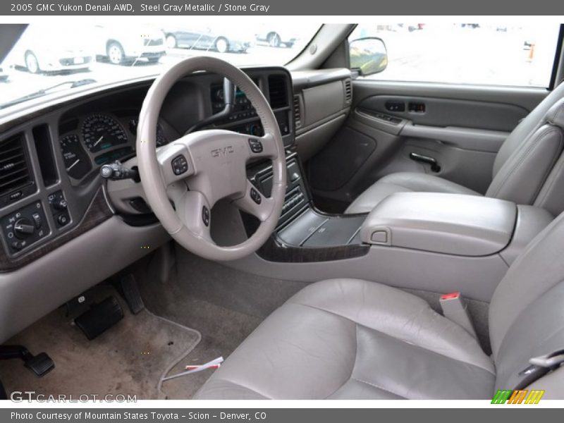 Steel Gray Metallic / Stone Gray 2005 GMC Yukon Denali AWD