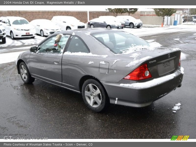 Magnesium Metallic / Black 2004 Honda Civic EX Coupe