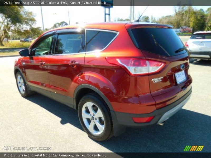 Sunset / Charcoal Black 2014 Ford Escape SE 2.0L EcoBoost 4WD