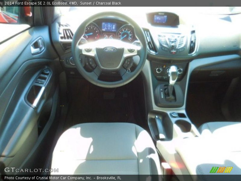Sunset / Charcoal Black 2014 Ford Escape SE 2.0L EcoBoost 4WD