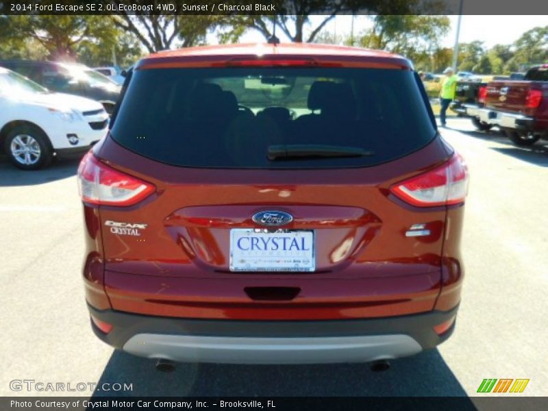 Sunset / Charcoal Black 2014 Ford Escape SE 2.0L EcoBoost 4WD