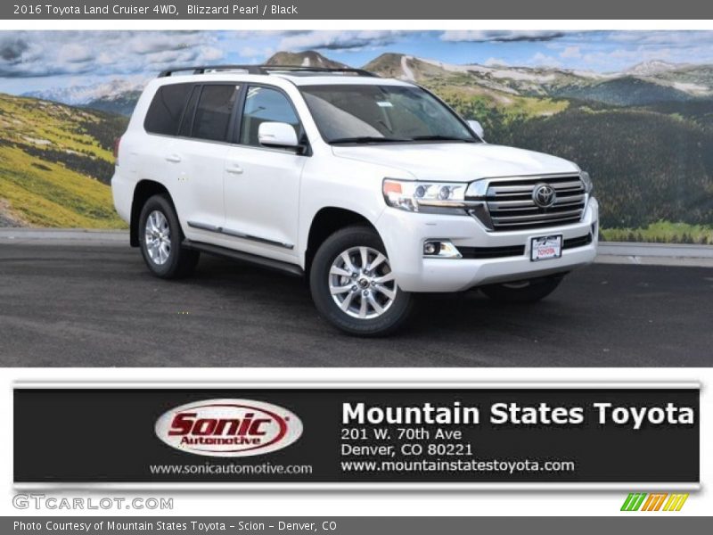 Blizzard Pearl / Black 2016 Toyota Land Cruiser 4WD