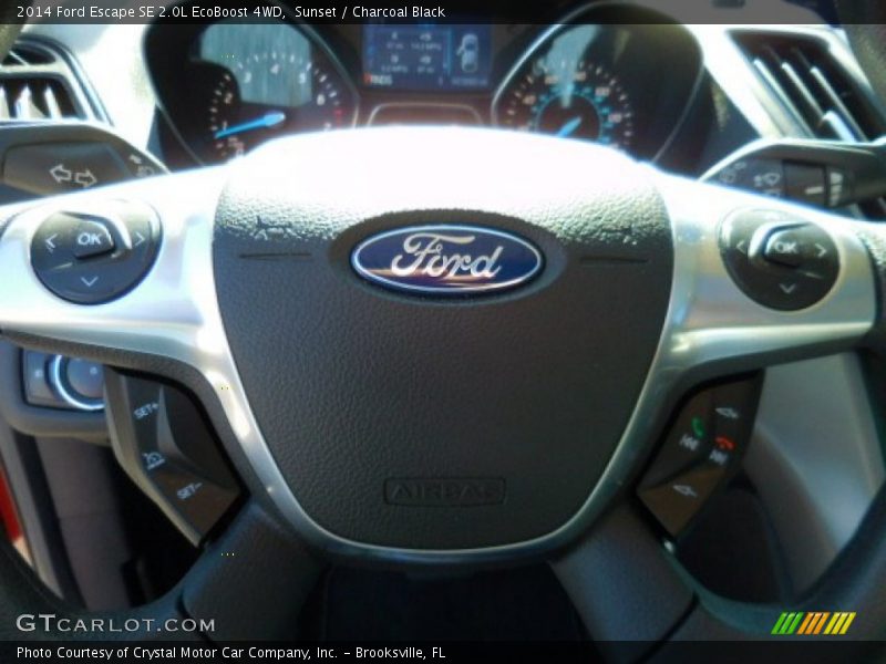 Sunset / Charcoal Black 2014 Ford Escape SE 2.0L EcoBoost 4WD
