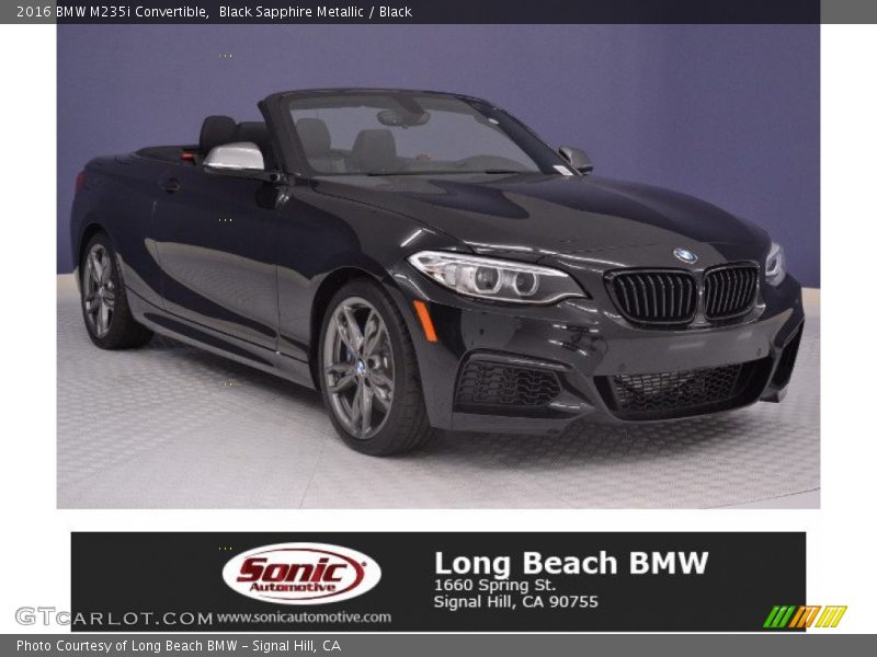 Black Sapphire Metallic / Black 2016 BMW M235i Convertible