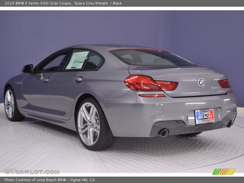 Space Grey Metallic / Black 2016 BMW 6 Series 640i Gran Coupe
