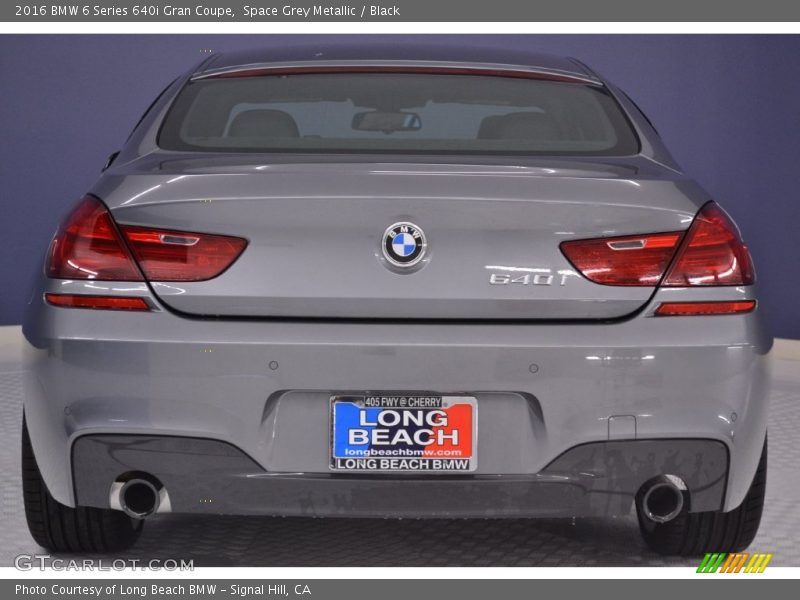 Space Grey Metallic / Black 2016 BMW 6 Series 640i Gran Coupe