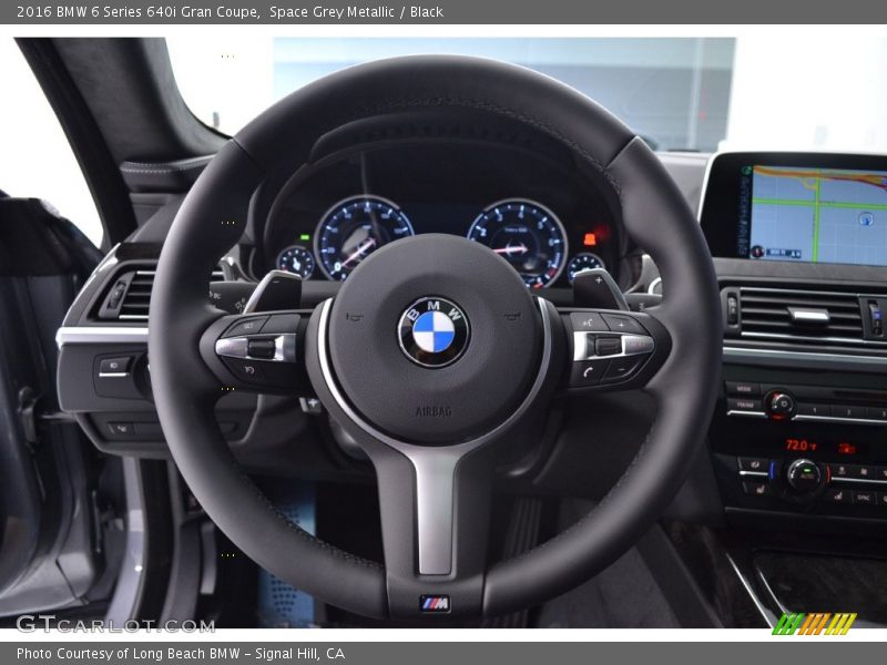 Space Grey Metallic / Black 2016 BMW 6 Series 640i Gran Coupe