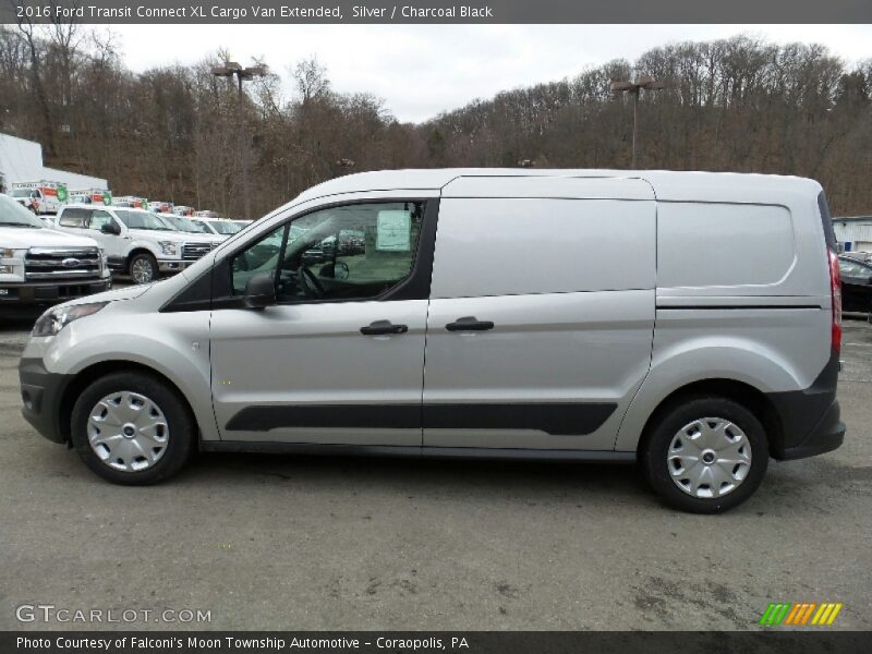 Silver / Charcoal Black 2016 Ford Transit Connect XL Cargo Van Extended