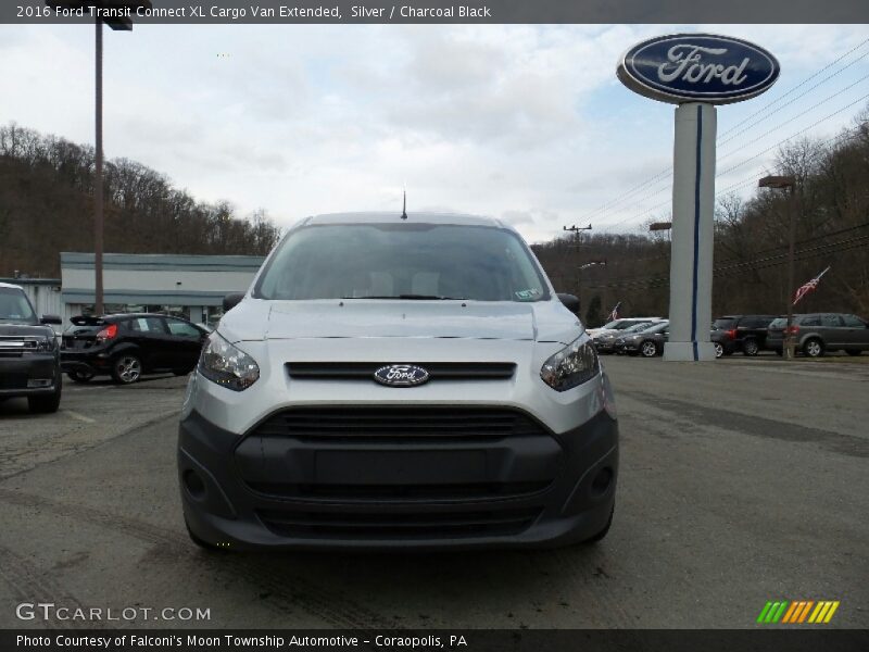Silver / Charcoal Black 2016 Ford Transit Connect XL Cargo Van Extended