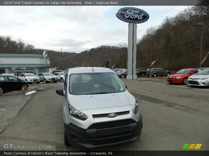 Silver / Charcoal Black 2016 Ford Transit Connect XL Cargo Van Extended