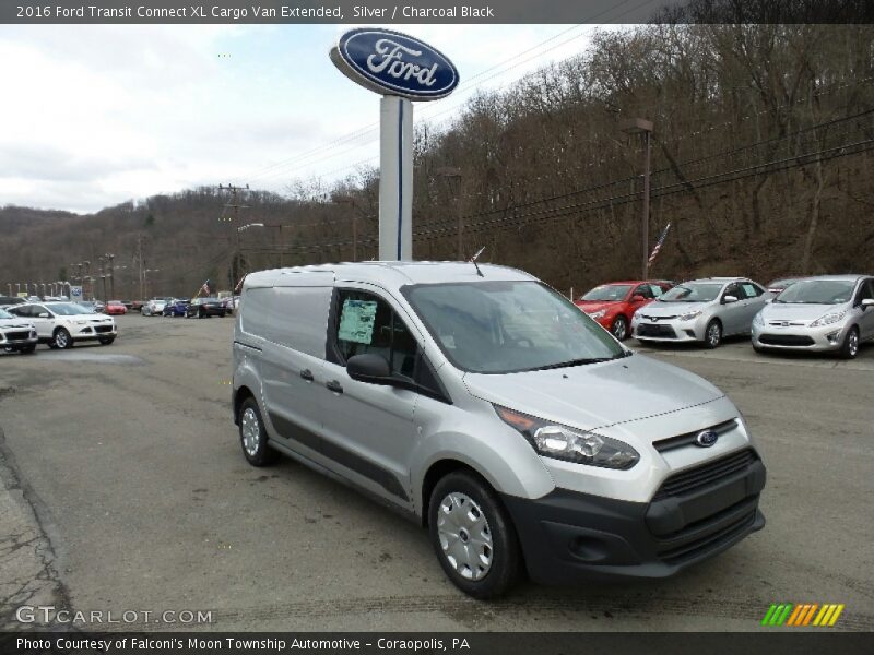 Silver / Charcoal Black 2016 Ford Transit Connect XL Cargo Van Extended