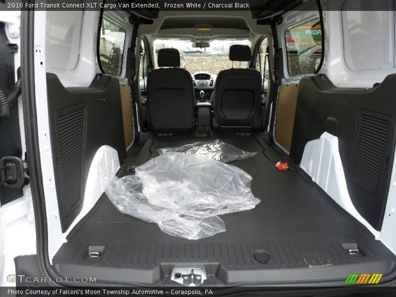 Frozen White / Charcoal Black 2016 Ford Transit Connect XLT Cargo Van Extended